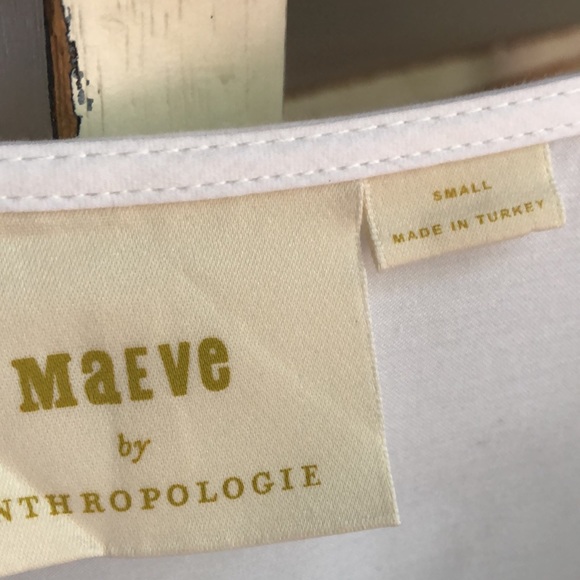 Anthropologie Maeve Cotton Poplin Blouse. Size Small - Picture 9 of 12